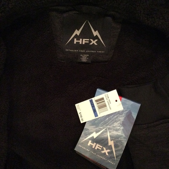 HFX Men’s Sherpa Sweater Sweatshirt Style Hoodie - Picture 3 of 5